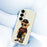 For Samsung Galaxy A56 5G Case Cool Bear Pattern Printing Straight Edge TPU Phone Back Cover - Beige - 5