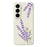 For Samsung Galaxy A56 5G Case Lavender Pattern Printing Straight Edge TPU Phone Back Cover - Beige - 1