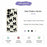 For Samsung Galaxy A56 5G Case Black Bow Pattern Printing Straight Edge TPU Phone Back Cover - Beige - 2