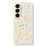 For Samsung Galaxy A56 5G Case Small Flowers Pattern Printing Straight Edge TPU Phone Back Cover - Beige - 1
