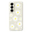For Samsung Galaxy A56 5G Case White Daisy Pattern Printing Straight Edge TPU Phone Back Cover - Beige - 1