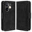 For vivo X200 FE 5G / S30 Pro mini 5G Leather Case Phone Wallet Cover with Multiple Card Slots - Black - 1