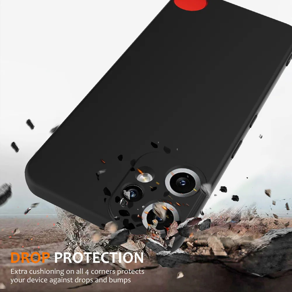 For Nothing CMF Phone 2 Pro Magnetic Case Anti-Drop Liquid Silicone Phone Cover - Black - 2