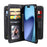 For iPhone Air Leather Case with 10 Card Holder Phone Cover Stand - Black - 2