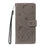 For iPhone 18 Pro / 17 Pro Leather Wallet Case Cat Bee Pattern Phone Cover Stand - Grey - 6