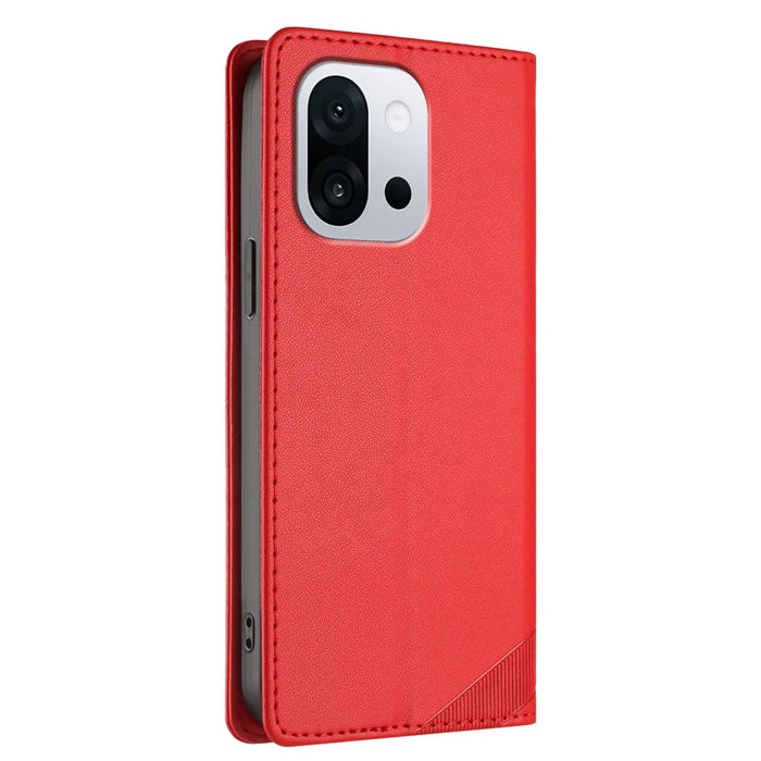 For OnePlus 13T 5G Phone Cases Punk Style Imprinted Wallet Stand Leather Cover - Red - 2