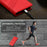 For OnePlus 13T 5G Phone Cases Punk Style Imprinted Wallet Stand Leather Cover - Red - 5