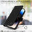 YIKATU For iPhone 17 Wallet Phone Case  YK-003 Leather Stand Cover -  Black - 3