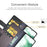 For Samsung Galaxy S23+ Case Genuine Split Leather Phone Cover with Wallet Stand - Brown - 6