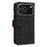 For iPhone 18 Pro / 17 Pro Leather Case with Strap Zipper 9 Card Slot Phone Cover Stand - Black - 7