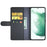 For Samsung Galaxy S23 Case Genuine Split Leather Phone Cover with Wallet Stand - Black - 2