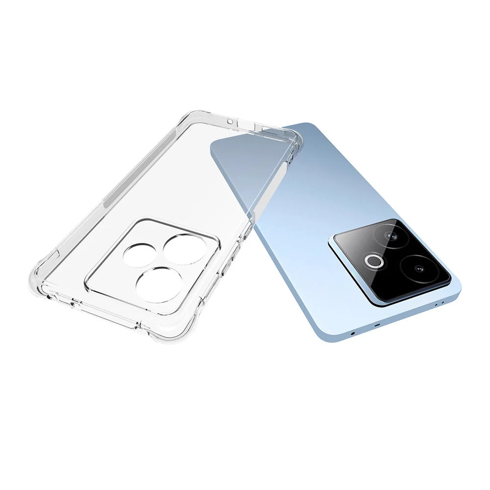WANLONFENG For Realme GT 7 5G TPU Case  WL2 Series 2.0mm Phone Cover with 2Pcs Tempered Glass Films - Transparent - 6
