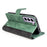 For Samsung Galaxy S23 Shockproof PU Leather Case Color Splicing Folio Flip Stand Wallet Protective Phone Cover - Green - 3