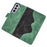 For Samsung Galaxy S23 Shockproof PU Leather Case Color Splicing Folio Flip Stand Wallet Protective Phone Cover - Green - 4