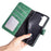 For Samsung Galaxy S23 Shockproof PU Leather Case Color Splicing Folio Flip Stand Wallet Protective Phone Cover - Green - 5