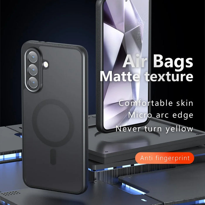For Samsung Galaxy A26 5G Magnetic Case TPU+PC Matte Phone Cover - 2