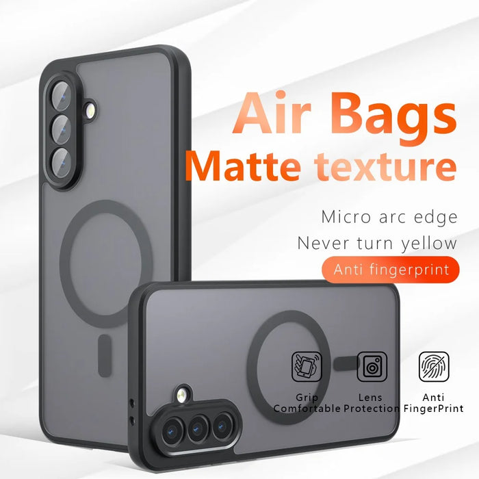 For Samsung Galaxy A26 5G Magnetic Case TPU+PC Matte Phone Cover - 3