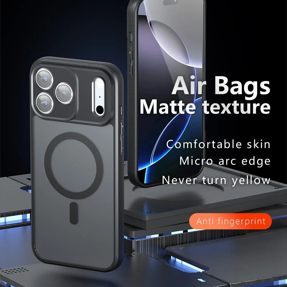 For iPhone 17 Pro Max Case Compatible with MagSafe TPU+PC Matte Phone Cover - 3