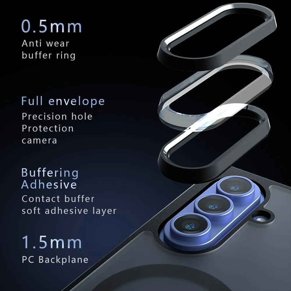For Samsung Galaxy Z Fold5 5G Case TPU + PC Shockproof Clear Phone Cover - 5