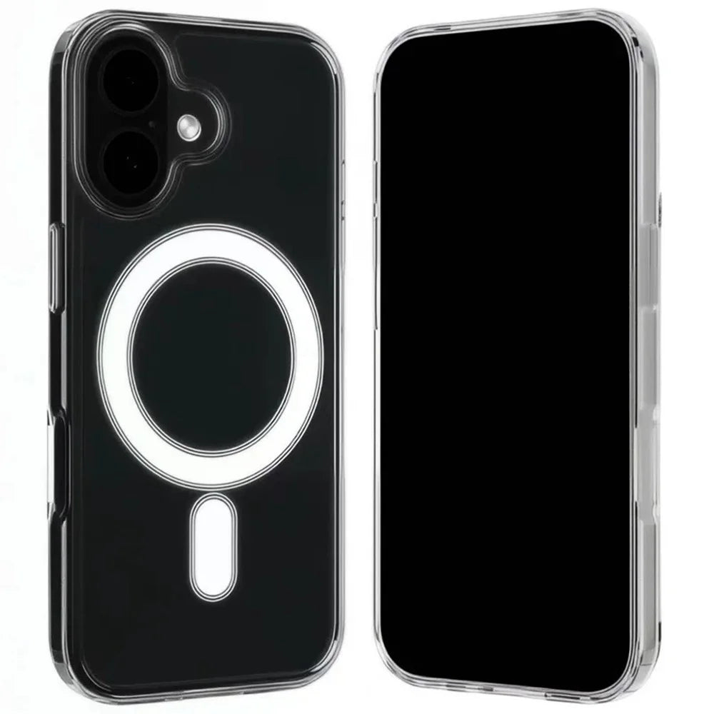 WANLONFENG LM1 Series For iPhone 17 Clear Case Compatible with MagSafe with 2Pcs Screen Films (Big Lens Hole) - 2