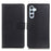 For Samsung Galaxy S25 FE Wallet Case PU Leather Phone Cover Litchi Texture - Black - 1