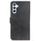 For Samsung Galaxy S25 FE Case Cowhide Texture Leather Wallet Stand Phone Cover - Black - 7