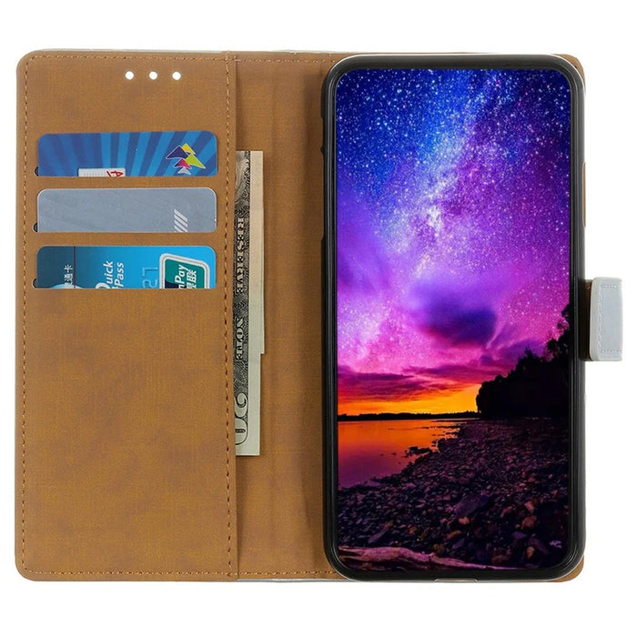 For Samsung Galaxy S25 FE Case Card Slots PU Leather Flip Stand Phone Cover - Blue - 2