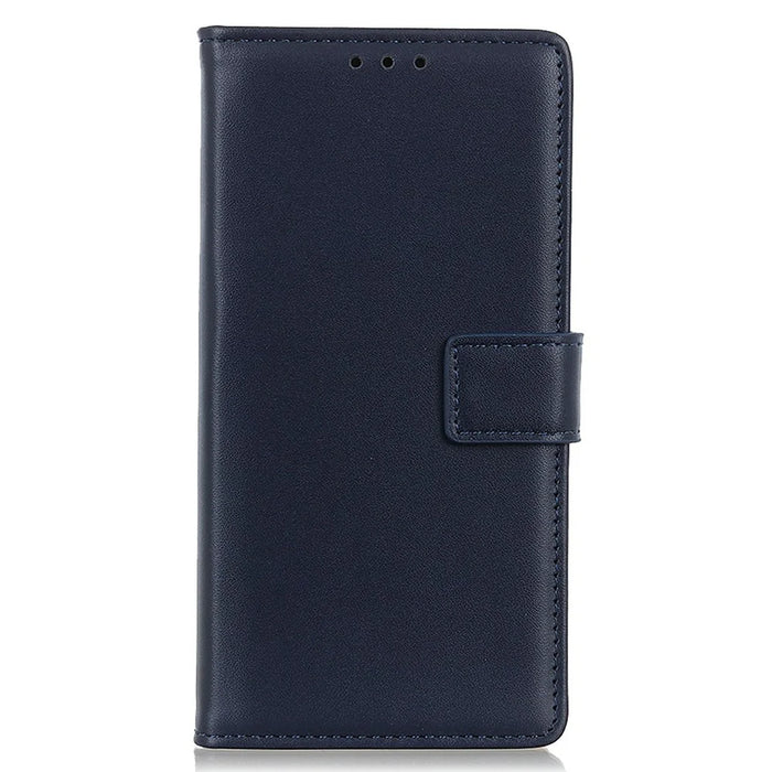 For Samsung Galaxy S25 FE Case Card Slots PU Leather Flip Stand Phone Cover - Blue - 6