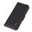 KHAZNEH For Samsung Galaxy S25 FE Case Genuine Cow Leather Flip Phone Cover - Black - 4