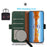 KHAZNEH For Samsung Galaxy S25 FE Phone Case Genuine Cow Leather Cover RFID Blocking - Green - 2