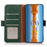 KHAZNEH For Samsung Galaxy S25 FE Phone Case Genuine Cow Leather Cover RFID Blocking - Green - 4