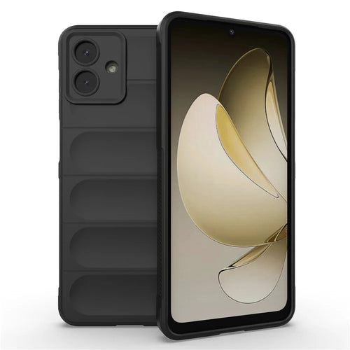 For Samsung Galaxy A08 5G / A08 4G / A07 5G / A07 4G Case Anti-Drop Soft TPU Rugged Phone Back Cover - Black - 1