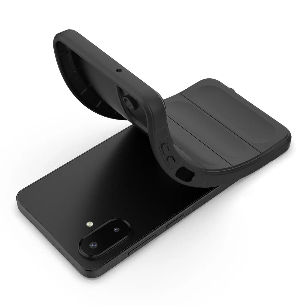 For Samsung Galaxy A08 5G / A08 4G / A07 5G / A07 4G Case Anti-Drop Soft TPU Rugged Phone Back Cover - Black - 2