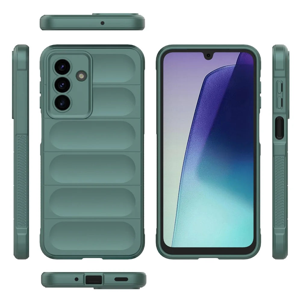 For Samsung Galaxy A18 5G / A18 4G / A17 5G / A17 4G Case Anti-Drop Soft TPU Rugged Phone Back Cover - Green - 5