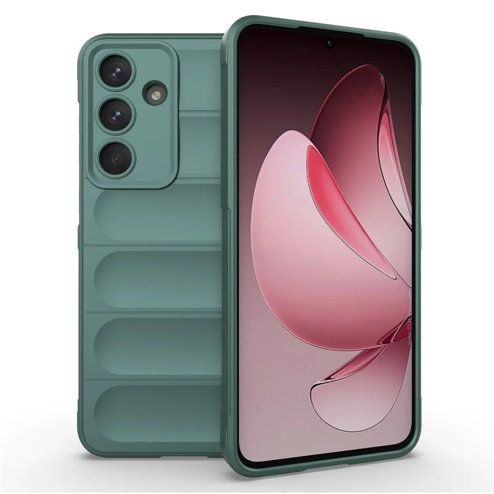 For Samsung Galaxy S25 FE Case Anti-Drop Soft TPU Rugged Phone Back Cover - Green - 1