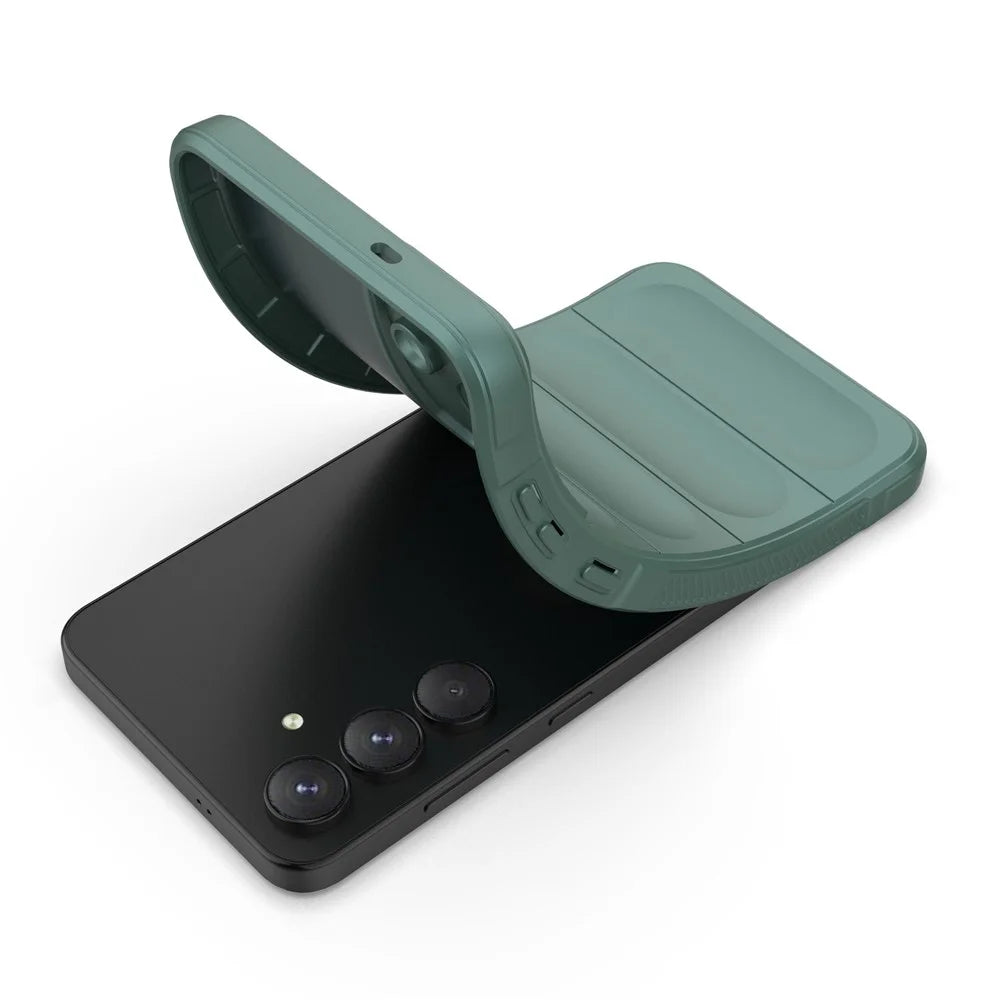 For Samsung Galaxy S25 FE Case Anti-Drop Soft TPU Rugged Phone Back Cover - Green - 2