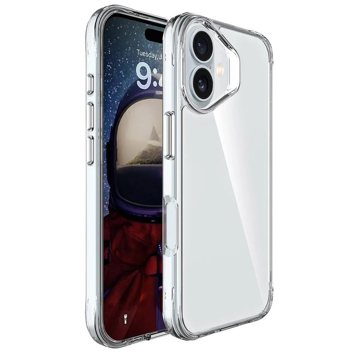 For iPhone 17 Case PC + TPU Dropproof Transparent Phone Cover - 1