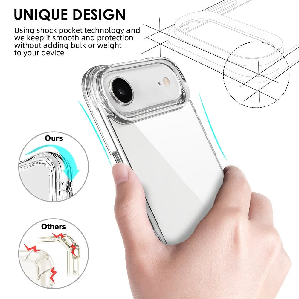 For iPhone Air Case PC + TPU Dropproof Transparent Phone Cover - 7