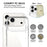 For iPhone 17 Pro Case PC + TPU Dropproof Transparent Phone Cover - 5