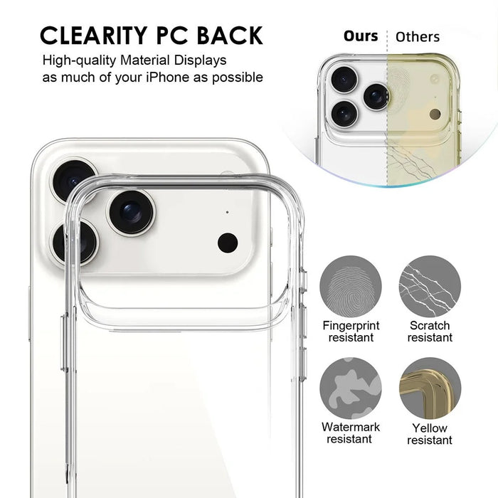 For iPhone 17 Pro Case PC + TPU Dropproof Transparent Phone Cover - 5