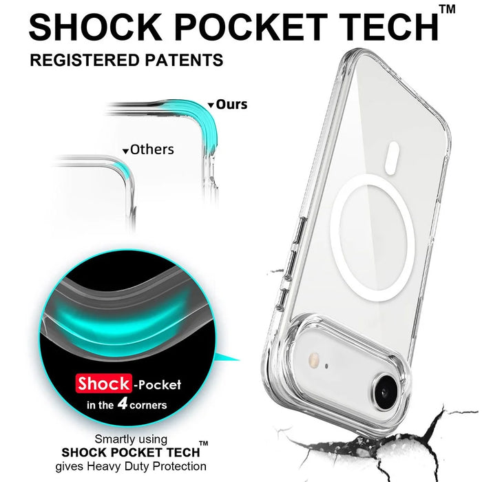 For iPhone Air Case Compatible with MagSafe TPU + PC Clear Phone Cover - 2