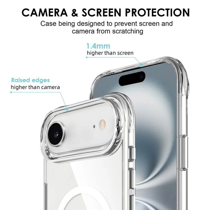 For iPhone Air Case Compatible with MagSafe TPU + PC Clear Phone Cover - 4
