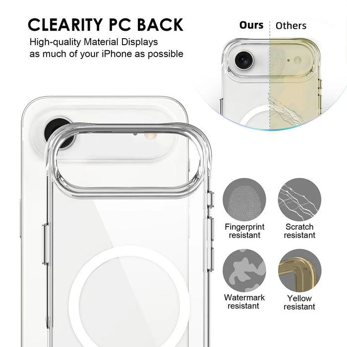 For iPhone Air Case Compatible with MagSafe TPU + PC Clear Phone Cover - 5