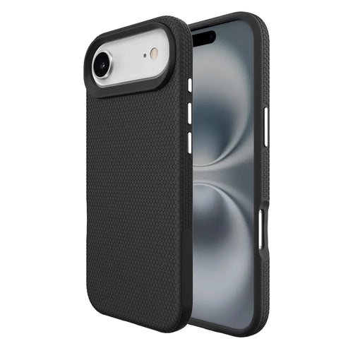 For iPhone Air Case TPU + PC Four Corner Anti-Drop Phone Cover - Black - 1
