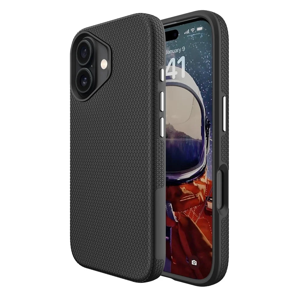 For iPhone 17 Case Compatible with MagSafe Protective TPU + PC Phone Cover - Black - 1