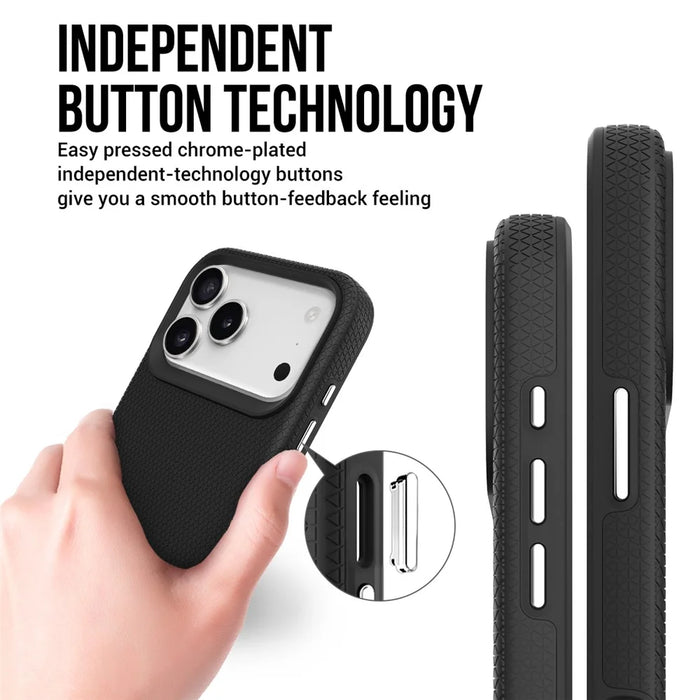 For iPhone 17 Pro Max Case Compatible with MagSafe Protective TPU+PC Phone Cover - Black - 3
