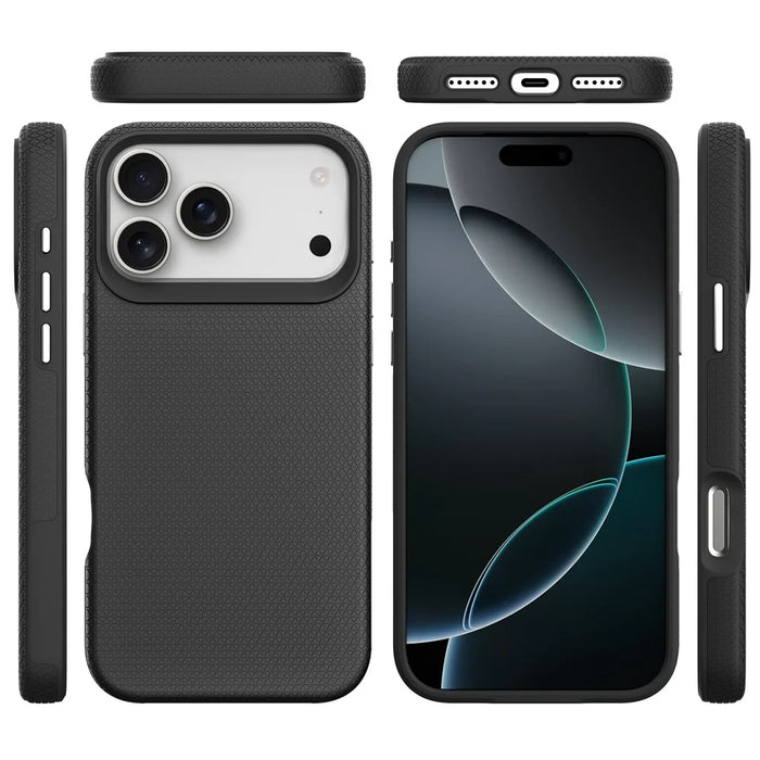 For iPhone 17 Pro Max Case Compatible with MagSafe Protective TPU+PC Phone Cover - Black - 7