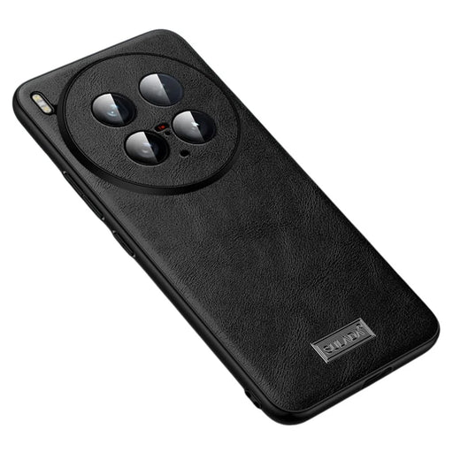 SULADA For vivo X200 Ultra 5G Case PU Leather + TPU + PC Back Phone Cover - Black - 1