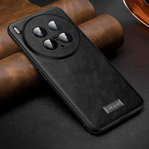 SULADA For vivo X200 Ultra 5G Case PU Leather + TPU + PC Back Phone Cover - Black - 2