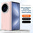 SULADA For vivo X Fold5 5G Case Leather Back Cover Magnetic Case Hinge Protection - Pink - 3